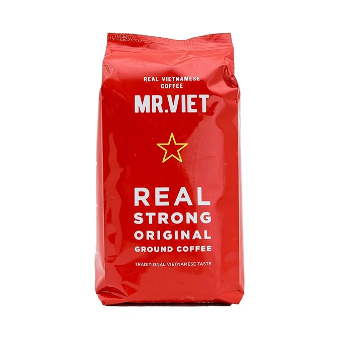 MR.VIET Real Strong Original Star Ground Coffee Imported from Veitnam,Rich Flavor 250g pack