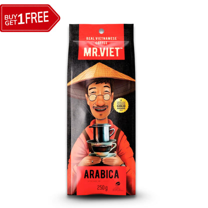 100% Arabica Ground Coffee, 250g Pack