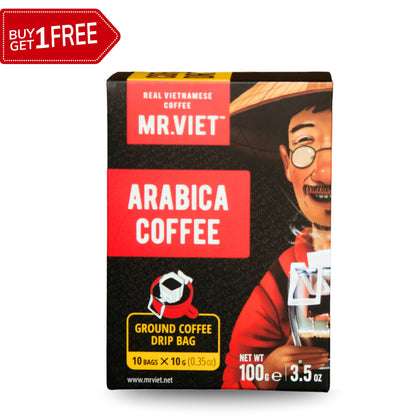 100% Arabica Ground Coffee Drip Bags, 100g