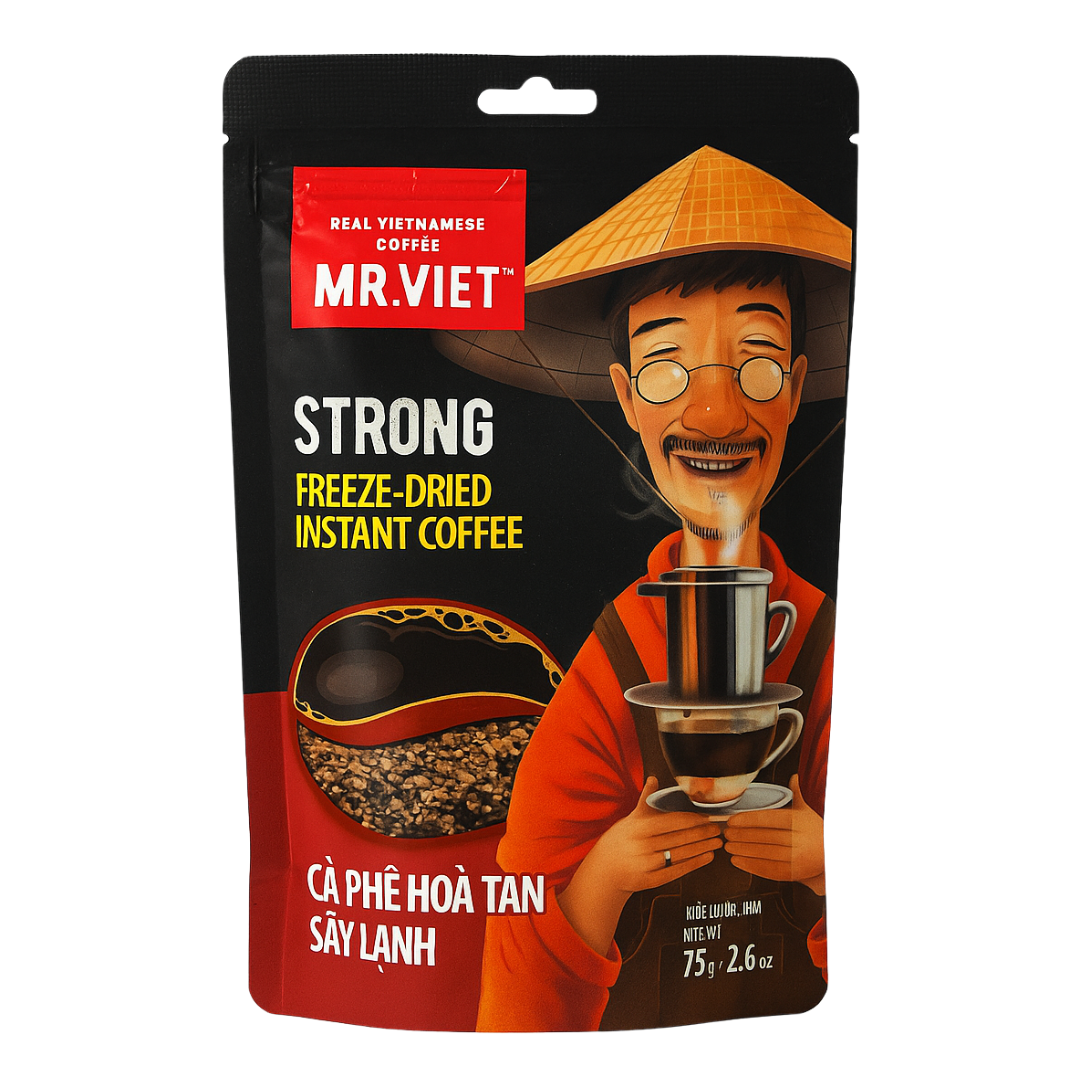 Strong Dark French Roast Instant Coffee, 75g