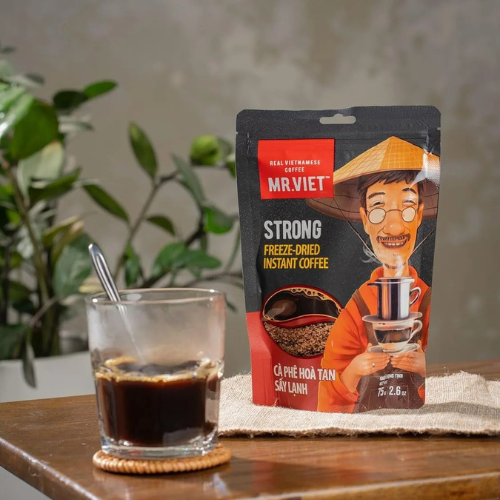 instant black coffee